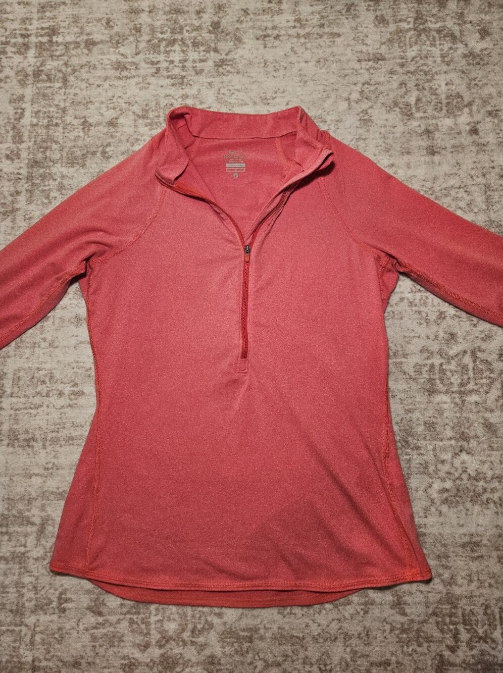 Nike Dri-Fit Half-Zip Coral Pink Performance Top